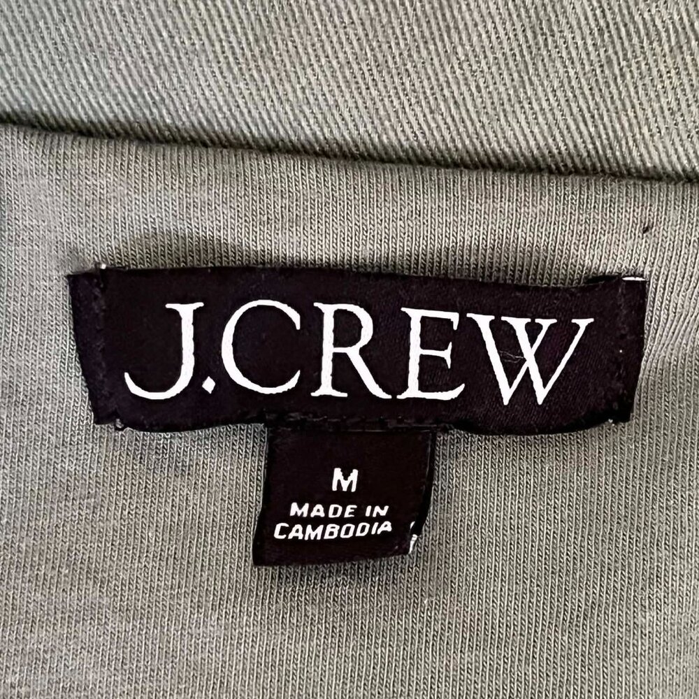 J.Crew Faux Sherpa Barn Jacket in a Sage Color Women's size Medium - Picture 7 of 7